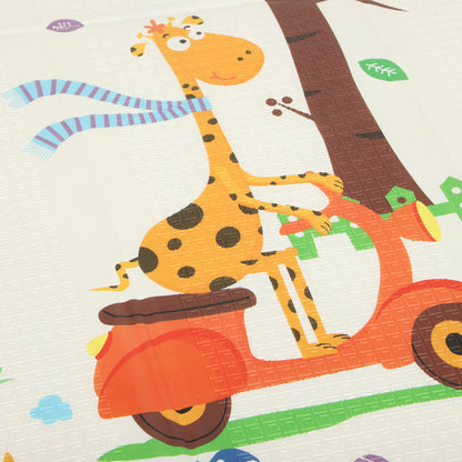 2m x 1.8m Reversible Folding Baby Play Mat with Storage Bag - Tree & Forest