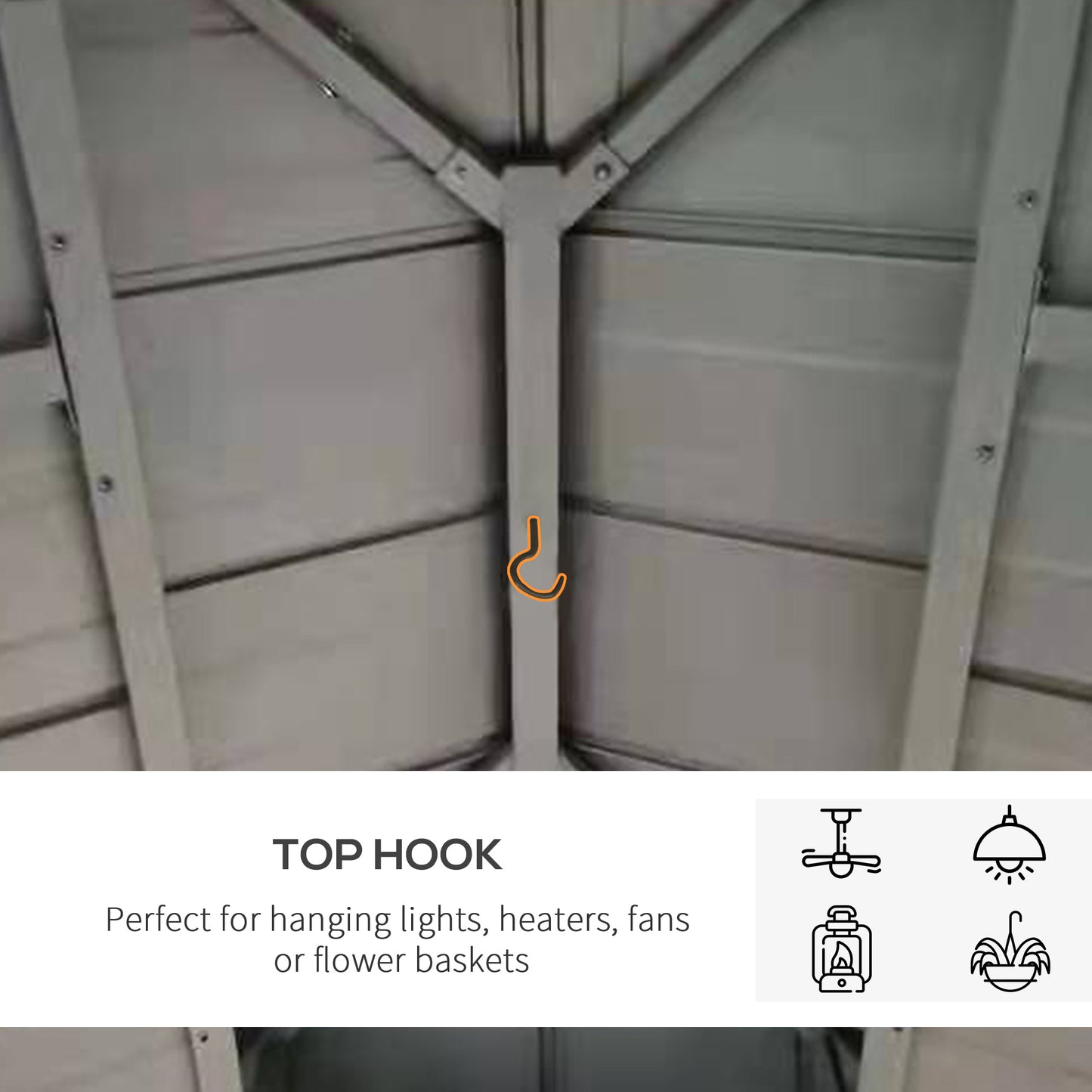 3.5 x 3.5m Wood Frame Hardtop Gazebo w/ Double Vented Roof, Black