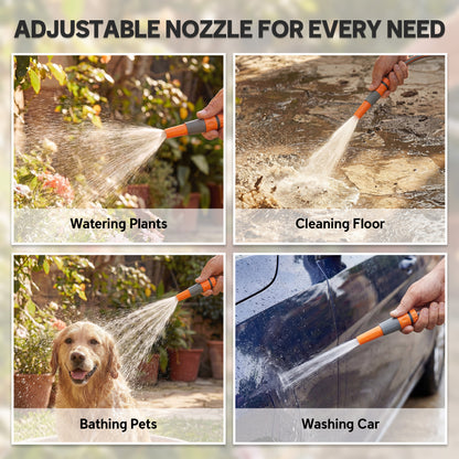 Portable Garden Hose Reel, 20+2 m Wall Mounted Hose Reel