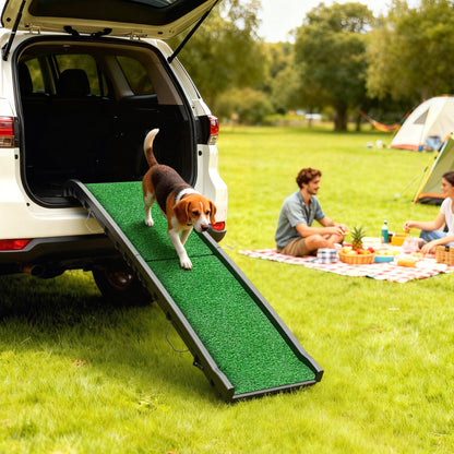 Dog Ramp for Car Foldable & Portable, Artificial Anti-slip Surface