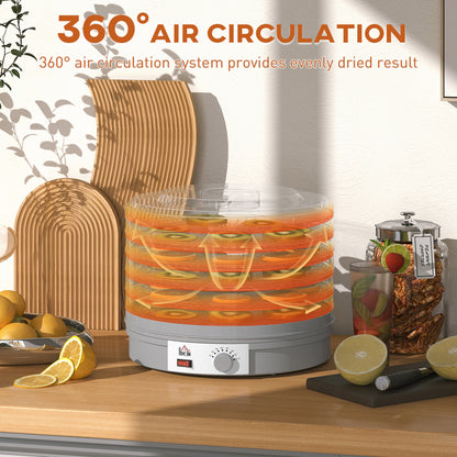 5 Tier Food Dehydrator for Drying Fruit Meat Vegetable Pet Treat