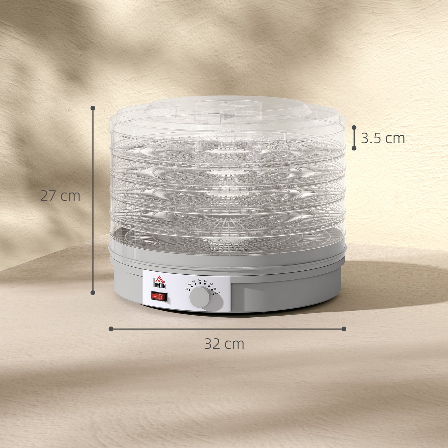 5 Tier Food Dehydrator for Drying Fruit Meat Vegetable Pet Treat