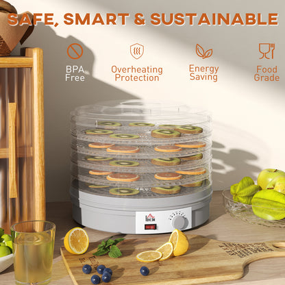 5 Tier Food Dehydrator for Drying Fruit Meat Vegetable Pet Treat