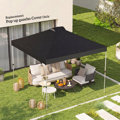 gazebo roof replacement UV50+ Waterproof 3x3(m) Black