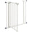 Metal 74-80cm Wide Adjustable Dog Gate White