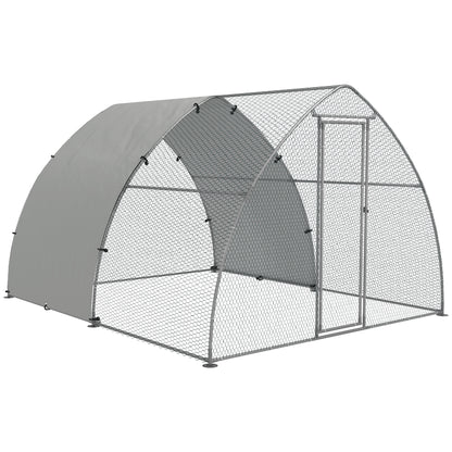 Walk-In Chicken Run w/ Cover, for 8-12 Chickens, 3 x 3.8 x 2.2m