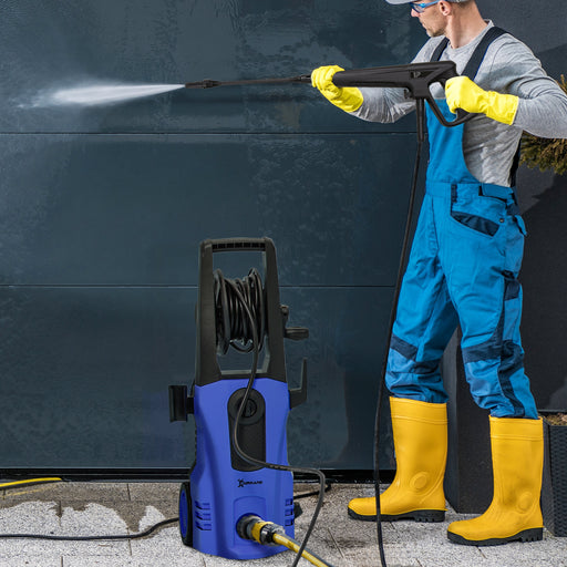 DURHAND 1800W High Pressure Washer, 150 Bar Pressure, 510 L/h Flow, High-Performance Portable Power Jet Wash Cleaner Blue