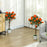 Set of 2 90cm Artificial Rose Tree, Fake Decorative Plant, Orange