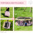 Fabric Pet Dog Cat Puppy Playpen Rabbit Guinea Pig Play Pen in Pink Small L37 x H37cm x D90cm