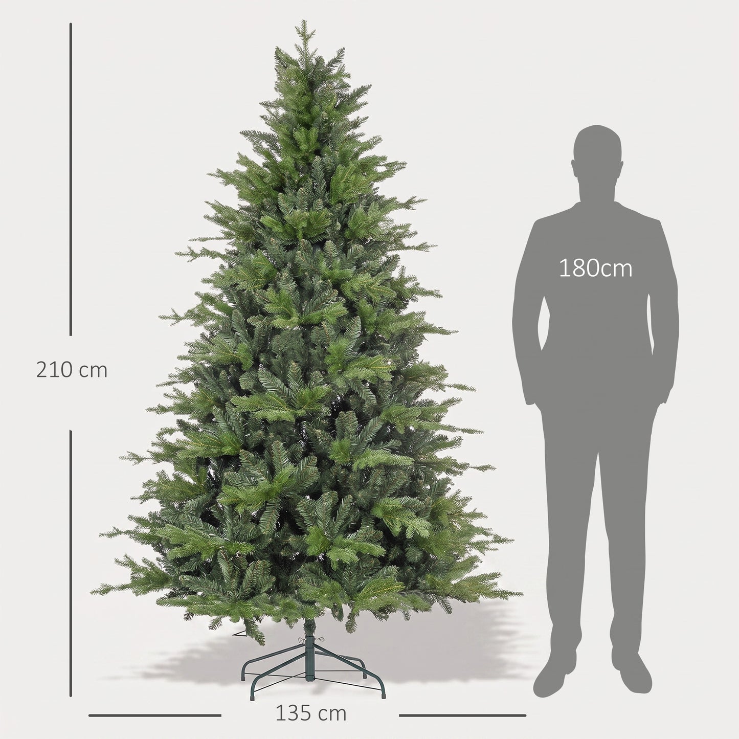 5ft Snow Flocked Artificial Christmas Tree w/ Realistic Branch Tips