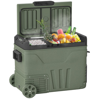 45L Camping Fridge Freezer Dual Zone Car Fridge, DC & AC, -20-20℃