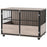 100cm Dog Crate Furniture Dog Cage End Table Indoor w/ Doors, Cushion