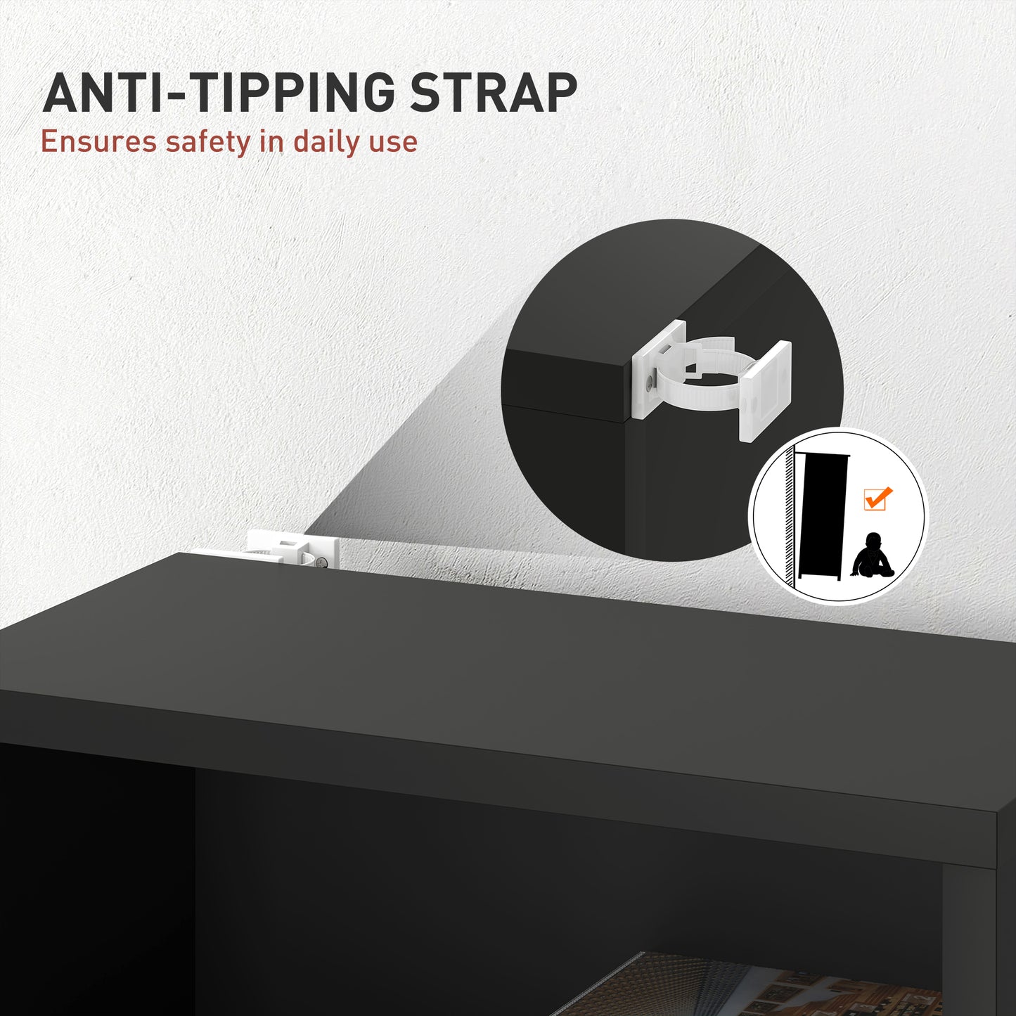 260 CD Storage Unit 120 DVD Storage Tower with 9 Compartments Black