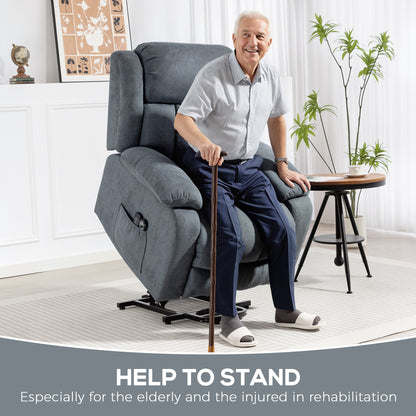 Power Lift Recliner Chair, Lift Chair for Elderly with Massage, Grey