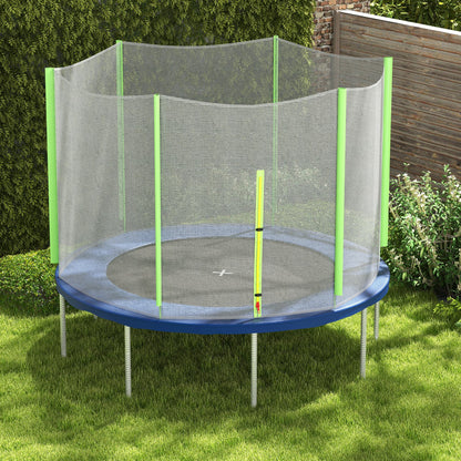 10ft Trampoline Net Replacement Safety Net with Zipped Door, Green