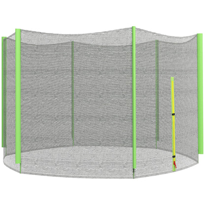 10ft Trampoline Net Replacement Safety Net with Zipped Door, Green