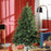 5 Ft Artificial Christmas Tree with Metal Base, Hinged Branches