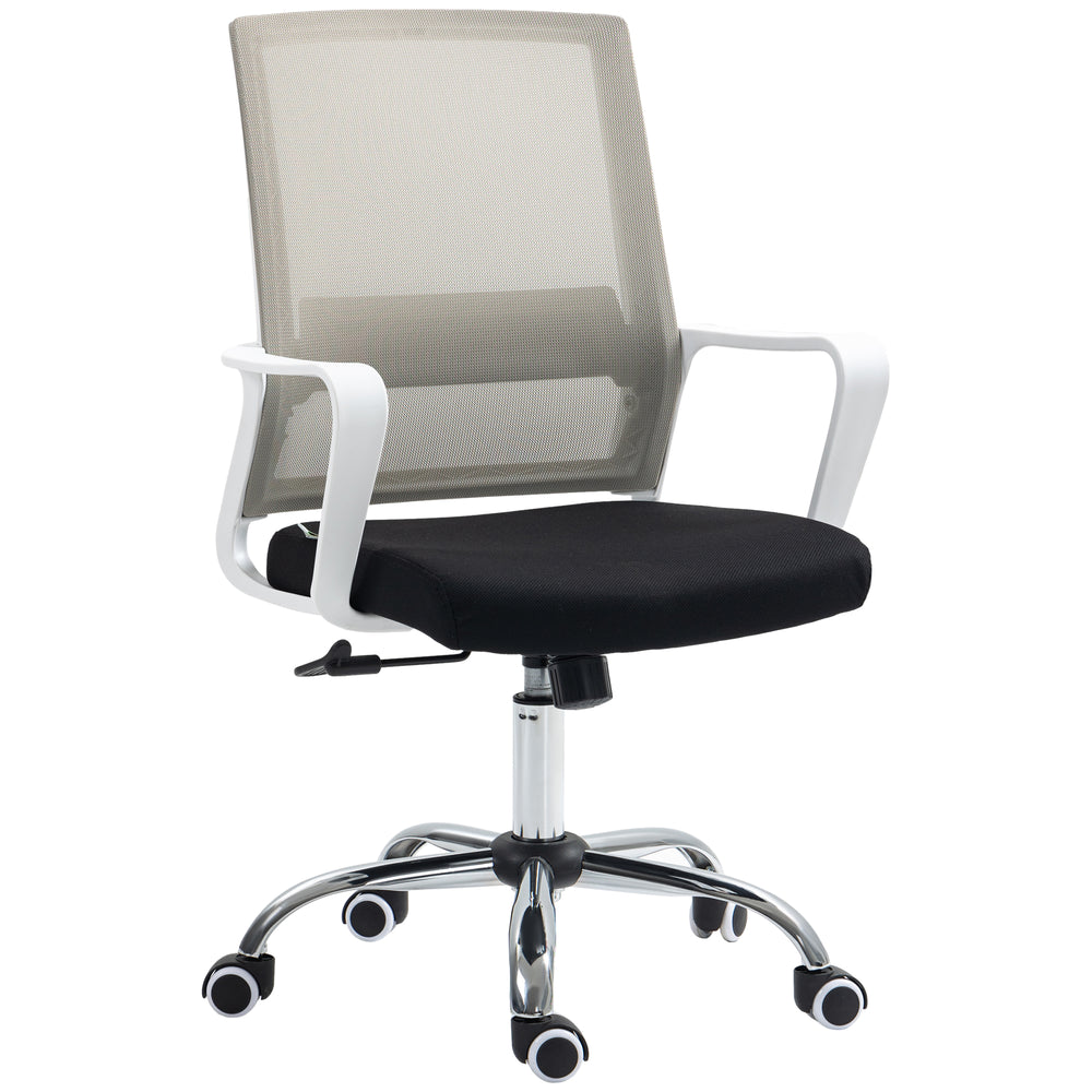 Ergonomic Desk Chair Mesh Office Chair with Adjustable Height Armrest and 360¬¨‚àû Swivel Castor Wheels Black