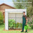 PE Cover Walk-in Outdoor Greenhouse, White