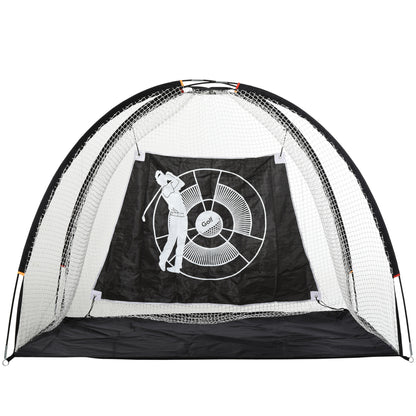 2M Golf Hitting Practice Net Target Cloth For Backyard Garden Indoor & Outdoor Driving Range Chipping Net with Carry Bag for Sports Training