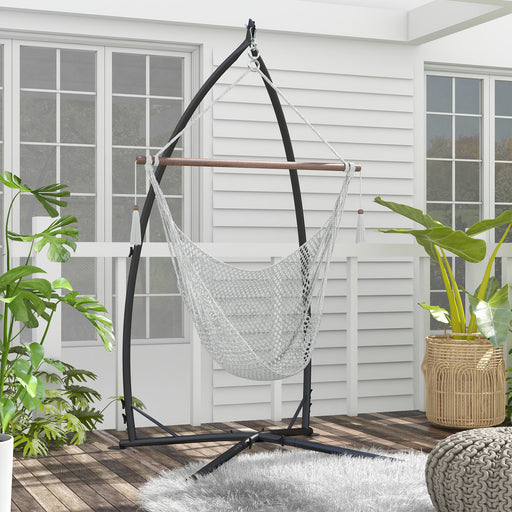 Hammock Chair Stand, Hanging Heavy Duty Metal Frame Hammock Stand with Chain, for Hanging Hammock Air Porch Swing Chair, Egg Cahir