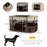 Portable Dog Pen for Puppies, Rabbits, Kittens, Guinea Pigs - Brown