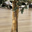 Artificial Ficus Tree in Pot, 130cm Tall Fake Plant with Lifelike Leaves and Natural Trunks, for Indoor Outdoor, Green