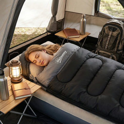 Sleeping Bag for Adults, Lightweight & Compact Sleeping Bag, Black
