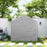 6.5' x 6.5' x 6.5' Temporary Garden Shed Storage Tent, Grey