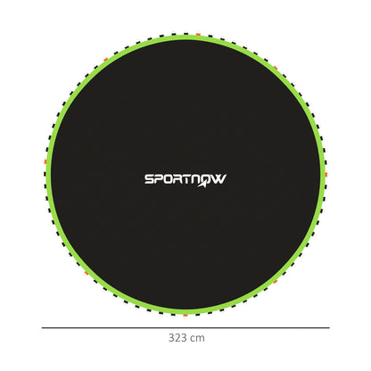 Trampoline Mat with 72 V-Hooks, for 12ft Trampoline, Green