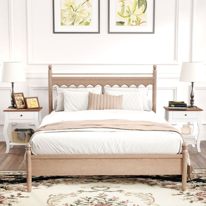 Bedside Tables Set of 2, Bedside Cabinets with Drawer, Shelf, White