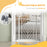 Pressure Fit Stair Gate, Dog Gate, with Auto Closing Door, Double Locking, Easy Installation, Openings 74-80cm - White