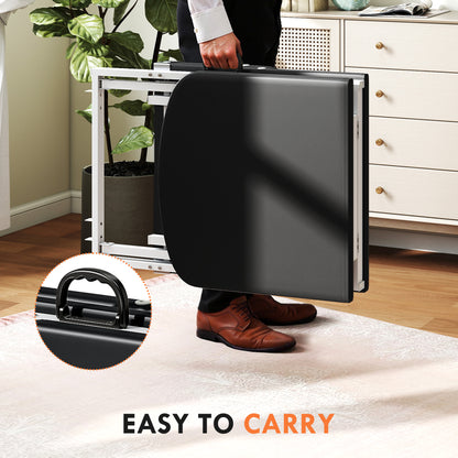 3 Section Adjustable Massage Table, Beauty Bed for Spa, Lash, Black