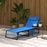 Foldable Sun Lounger with 5-level Reclining Back, Outdoor Tanning Chair with Padded Seat, Outdoor Sun Lounger with Side Pocket,