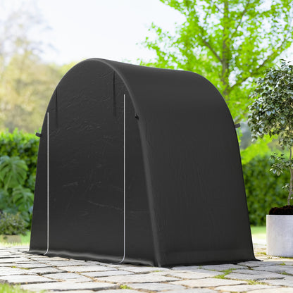 8 x 4 ft Garden Storage Shed Tent Bike Tent, Dark Grey