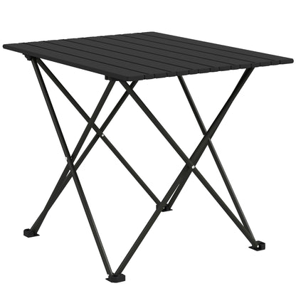 Folding Camping Table for Outdoor Camping, Picnic, Hiking, Black