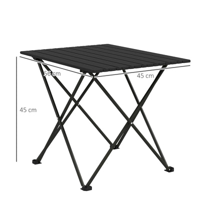 Folding Camping Table for Outdoor Camping, Picnic, Hiking, Black