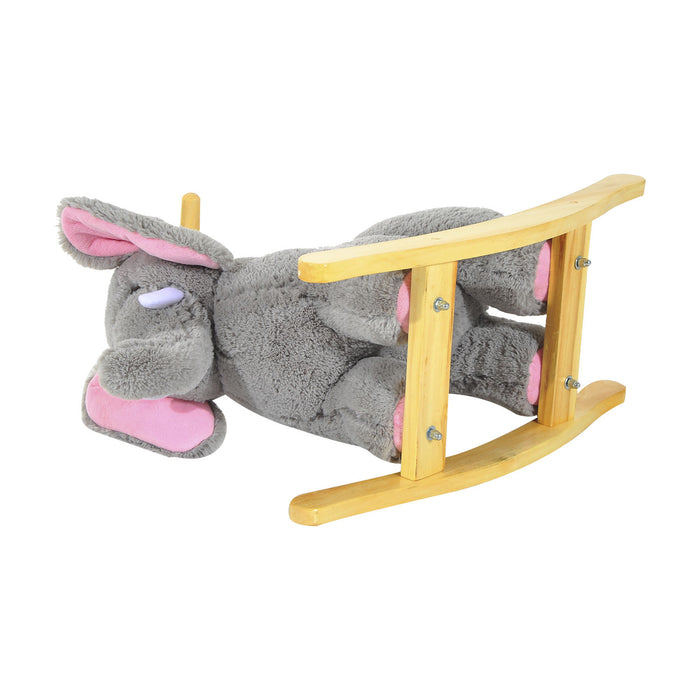 Kids Plush Ride On?Elephant-Grey