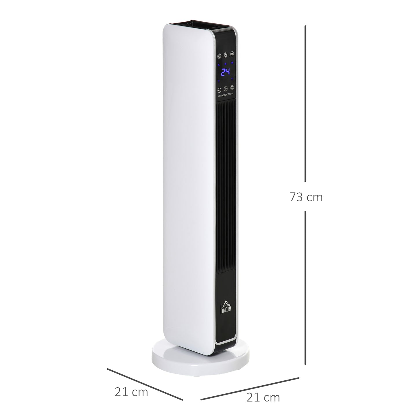 2200W Indoor Tower Space Heater with Timer Thermostat Oscillating