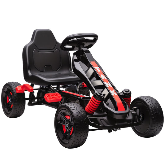 Pedal Go Kart with Automatic Clutch, for Ages 3-6 Years, Red