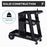 DURHAND Welding Cart Welder Trolley Garage for Gas Bottles w/ Safety Chain, Wheels, Black