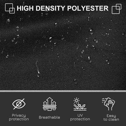 Retractable Side Awning Screen Fence Patio Garden Wall Balcony Screening Panel Outdoor Blind Privacy Divider (3x1.6M, Black)