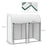 200 x 100 x 178cm Small Tomato Greenhouse with Roll-up Zipped Doors