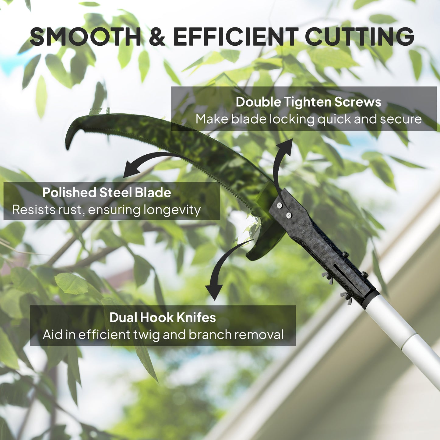 1.8-2.9 m Telescopic Tree Pruner, Tree Lopper Long Reach