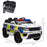 12V Kid Electric Ride On Police Car w/ Remote Siren Bluetooth 3-6 Years