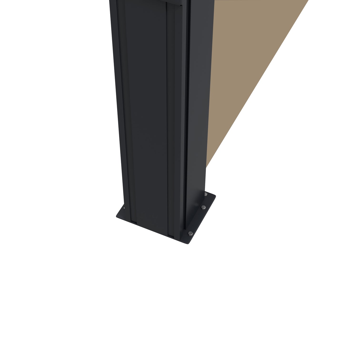 Retractable Side Awning, Outdoor Privacy Screen for Garden, Hot Tub, Balcony, Terrace, Pool, 400 x 180cm, Khaki