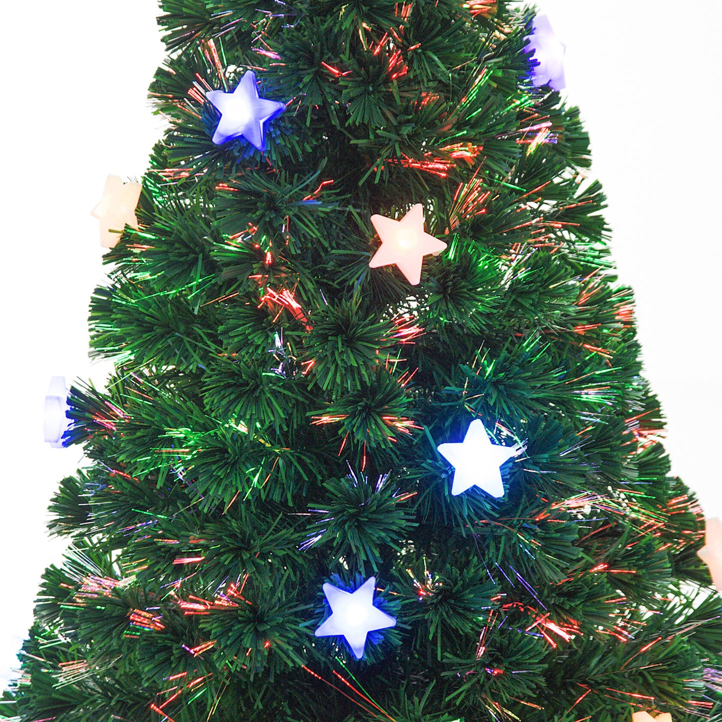 5FT Prelit Artificial Christmas Tree Fibre Optic LED Light Decoration