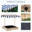 Children Cabana Sandbox Kids Square Wooden Sandpit Outdoor Backyard Playset Play Station Adjustable Canopy, 106x106x121cm