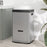 3 Compartment Kitchen Bin, 56L Stainless Steel Pedal Bin with Wheels