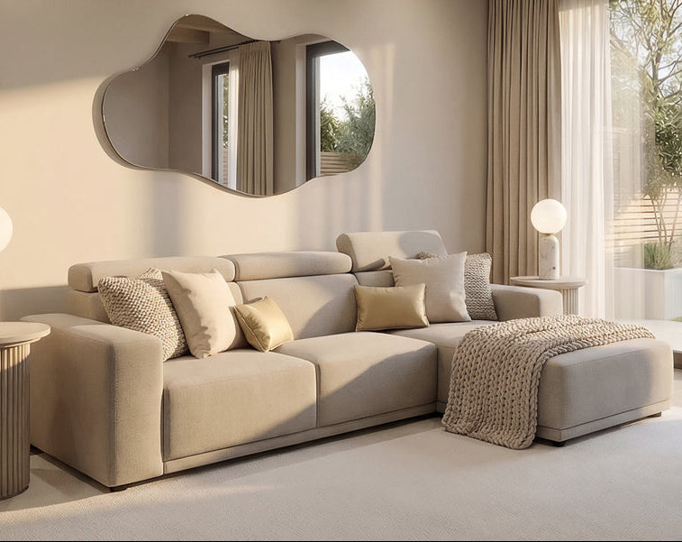 Heather Right hand Corner Sofa - Taupe